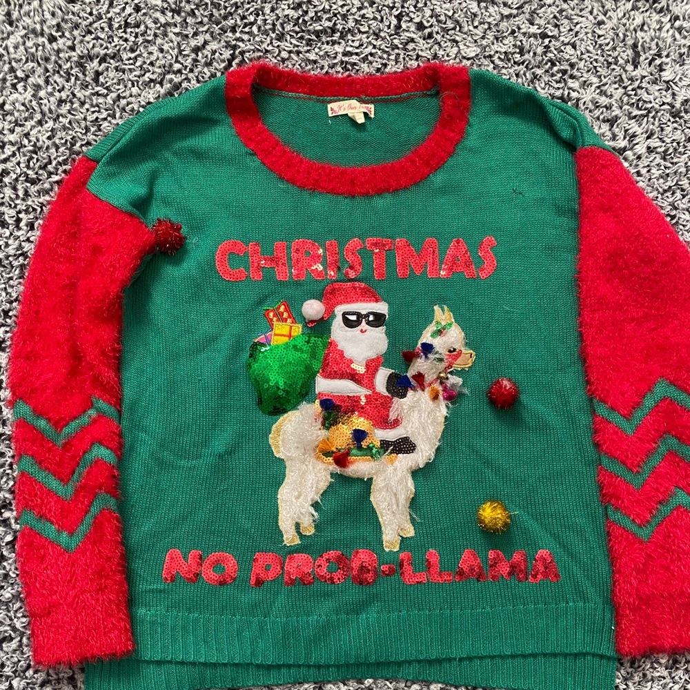 Ugly Christmas Sweater - Women’s Large - Llama